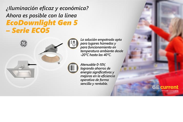Iluminacion eficaz economica linea ecodownlight gen 5 serie eco5