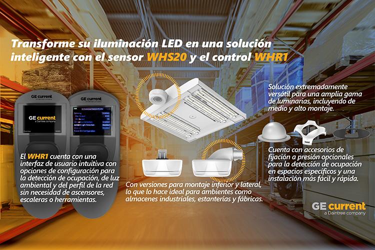 Transforme Iluminacion LED Solucion Inteligente Sensor WHS20 Control WHR1