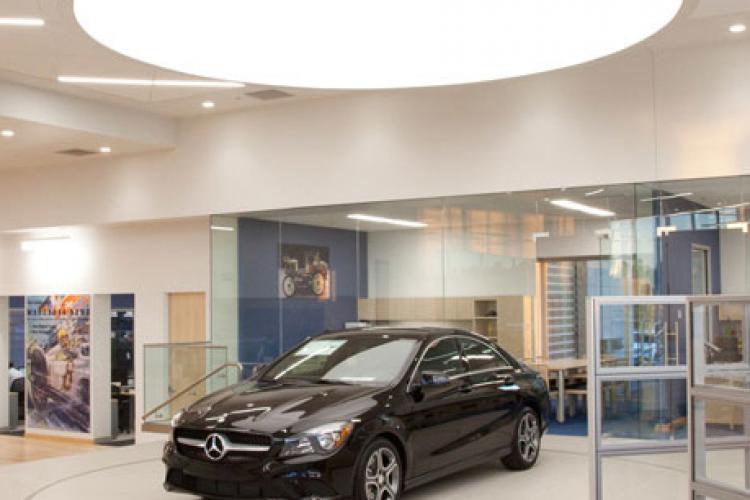 Mercedes Car in a showroom